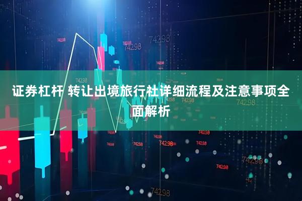 证券杠杆 转让出境旅行社详细流程及注意事项全面解析